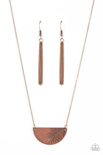 Paparazzi Accessories - Cool, Palm, And Collected - Copper Necklace - Bling by JessieK