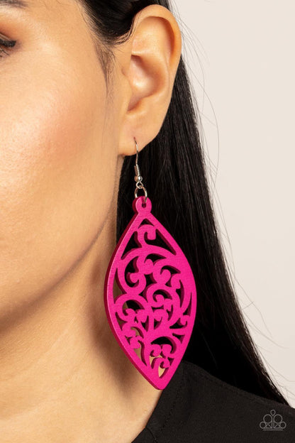 Paparazzi Accessories - Coral Garden - Pink Earrings - Bling by JessieK