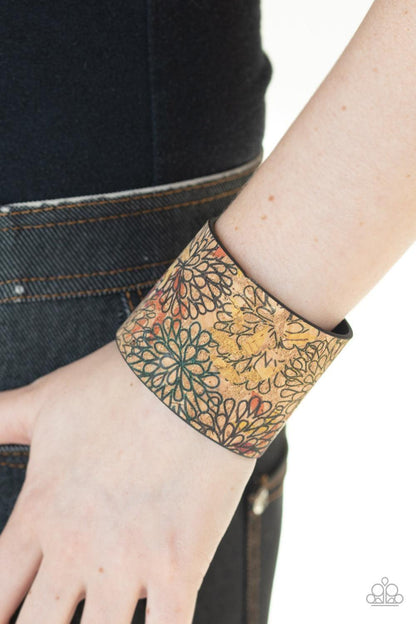 Paparazzi Accessories - Cork Culture - Multicolor Snap Bracelet - Bling by JessieK