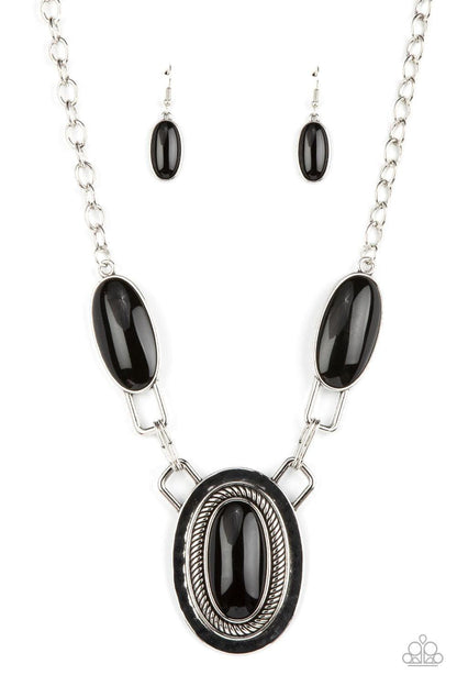 Paparazzi Accessories - Count To Tenacious - Black Necklace - Bling by JessieK