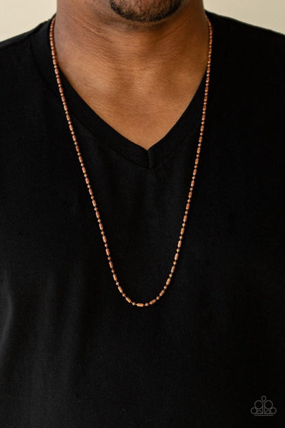 Paparazzi Accessories - Covert Operation - Men's Copper Necklace - Bling by JessieK