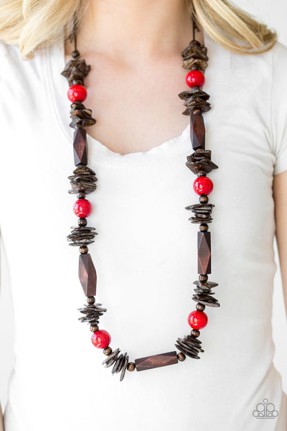 Paparazzi Accessories - Cozumel Coast Wooden Necklace - Bling by JessieK