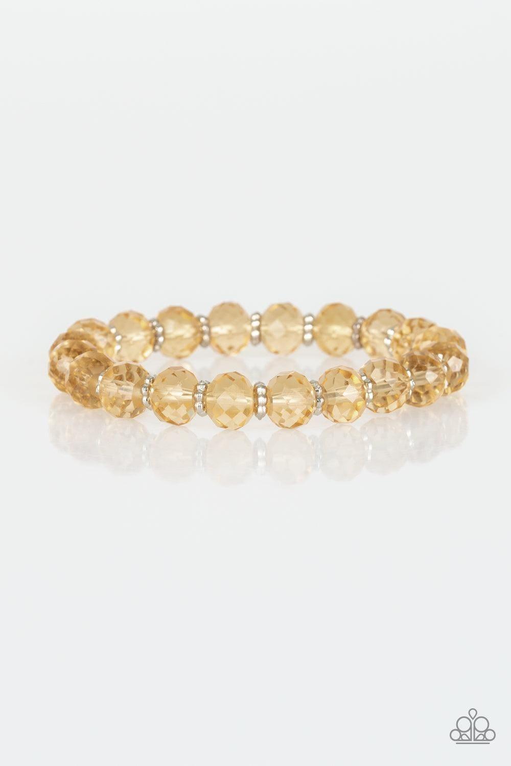 Paparazzi Accessories - Crystal Candelabras - Gold Bracelet - Bling by JessieK