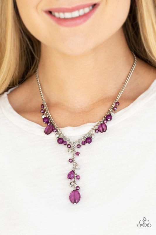 Paparazzi Accessories - Crystal Couture - Purple Necklace - Bling by JessieK