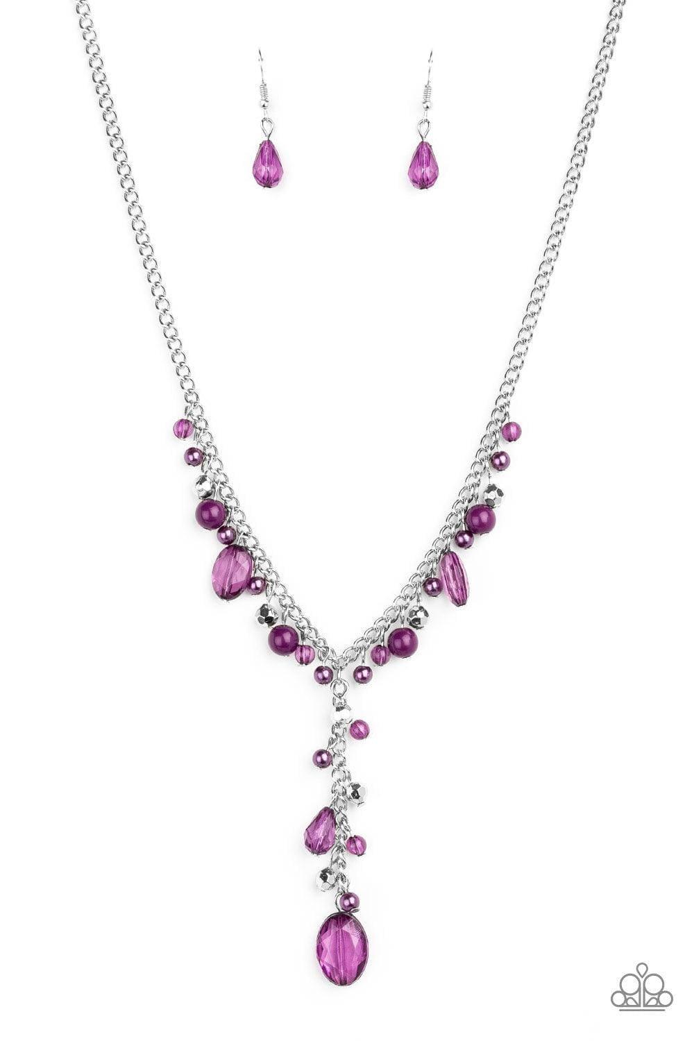 Paparazzi Accessories - Crystal Couture - Purple Necklace - Bling by JessieK