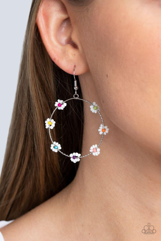 Paparazzi Accessories - Dainty Daisies - Multicolor Earrings - Bling by JessieK