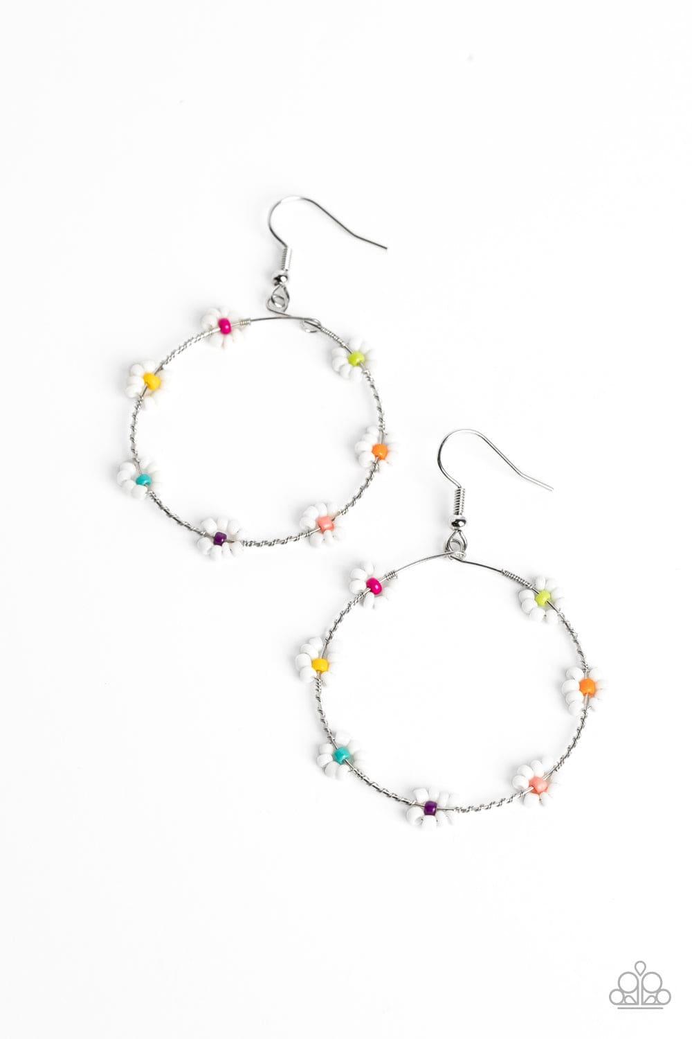Paparazzi Accessories - Dainty Daisies - Multicolor Earrings - Bling by JessieK