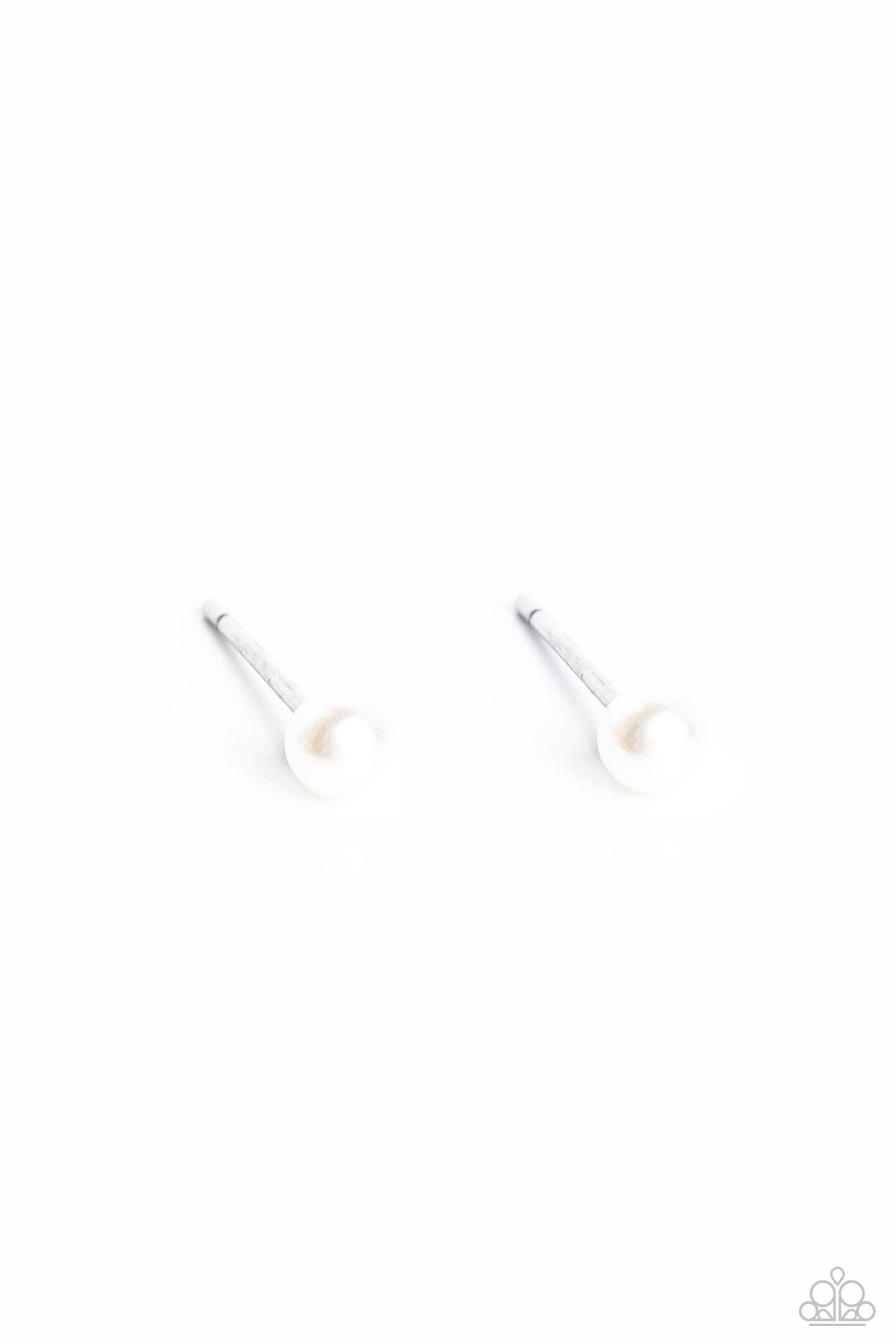 Paparazzi Accessories - Dainty Details - White Earrings - Bling by JessieK