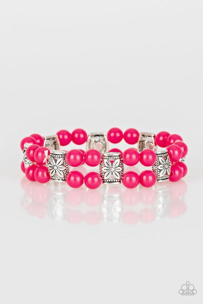 Paparazzi Accessories - Daisy Debutante - Pink Bracelet - Bling by JessieK