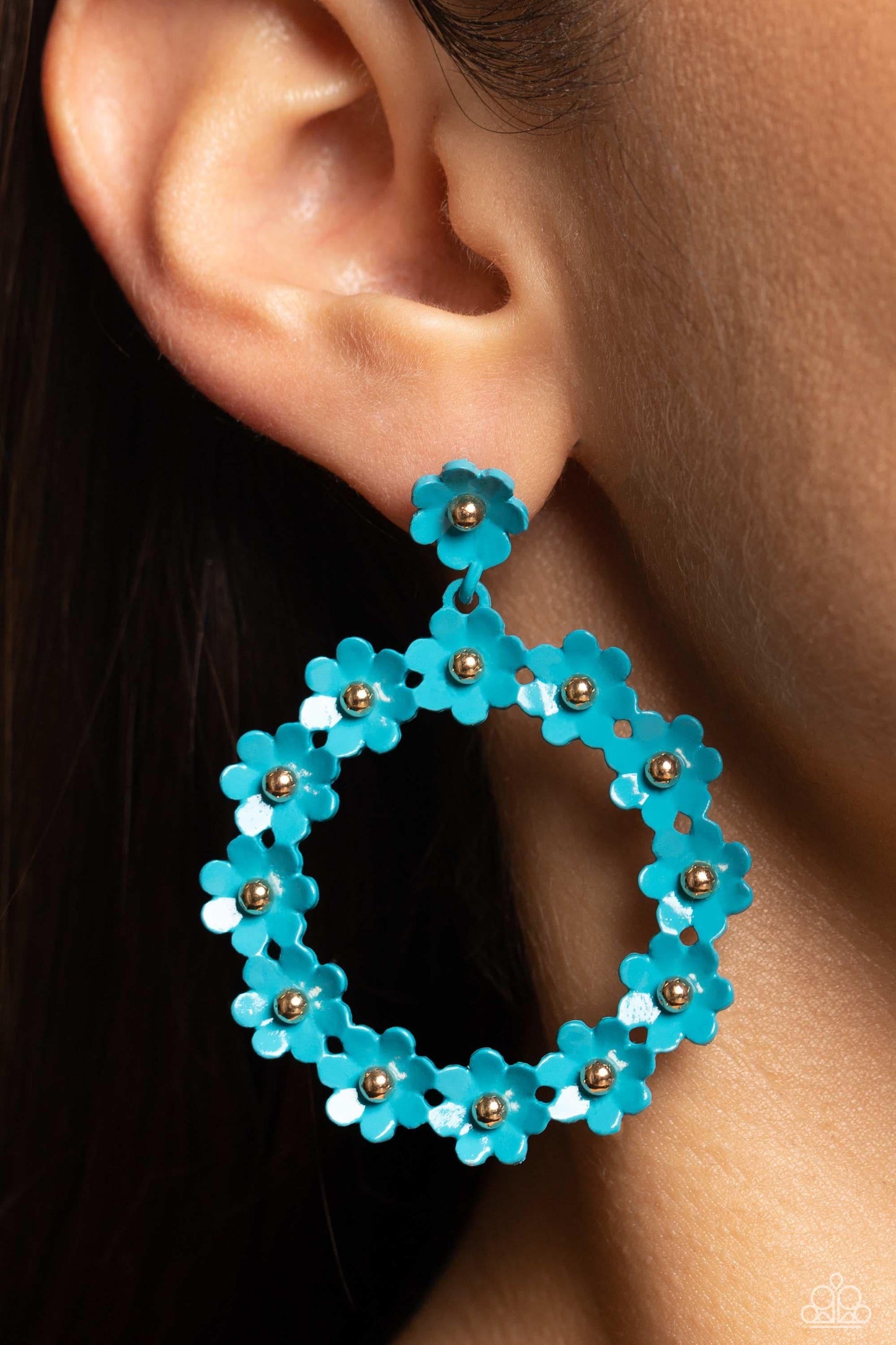 Paparazzi Accessories - Daisy Meadows - Blue Earrings - Bling by JessieK