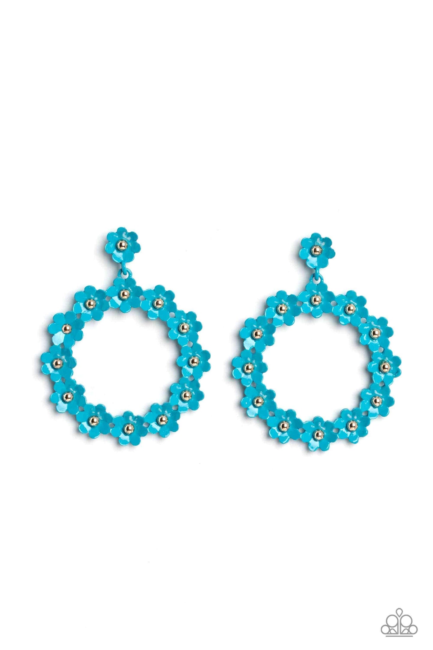 Paparazzi Accessories - Daisy Meadows - Blue Earrings - Bling by JessieK