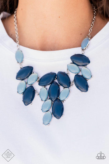 Paparazzi Accessories - Date Night Nouveau - Blue Necklace - Bling by JessieK