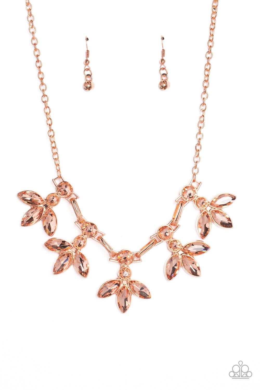 Paparazzi Accessories - Dauntlessly Debonair - Copper Necklace - Bling by JessieK