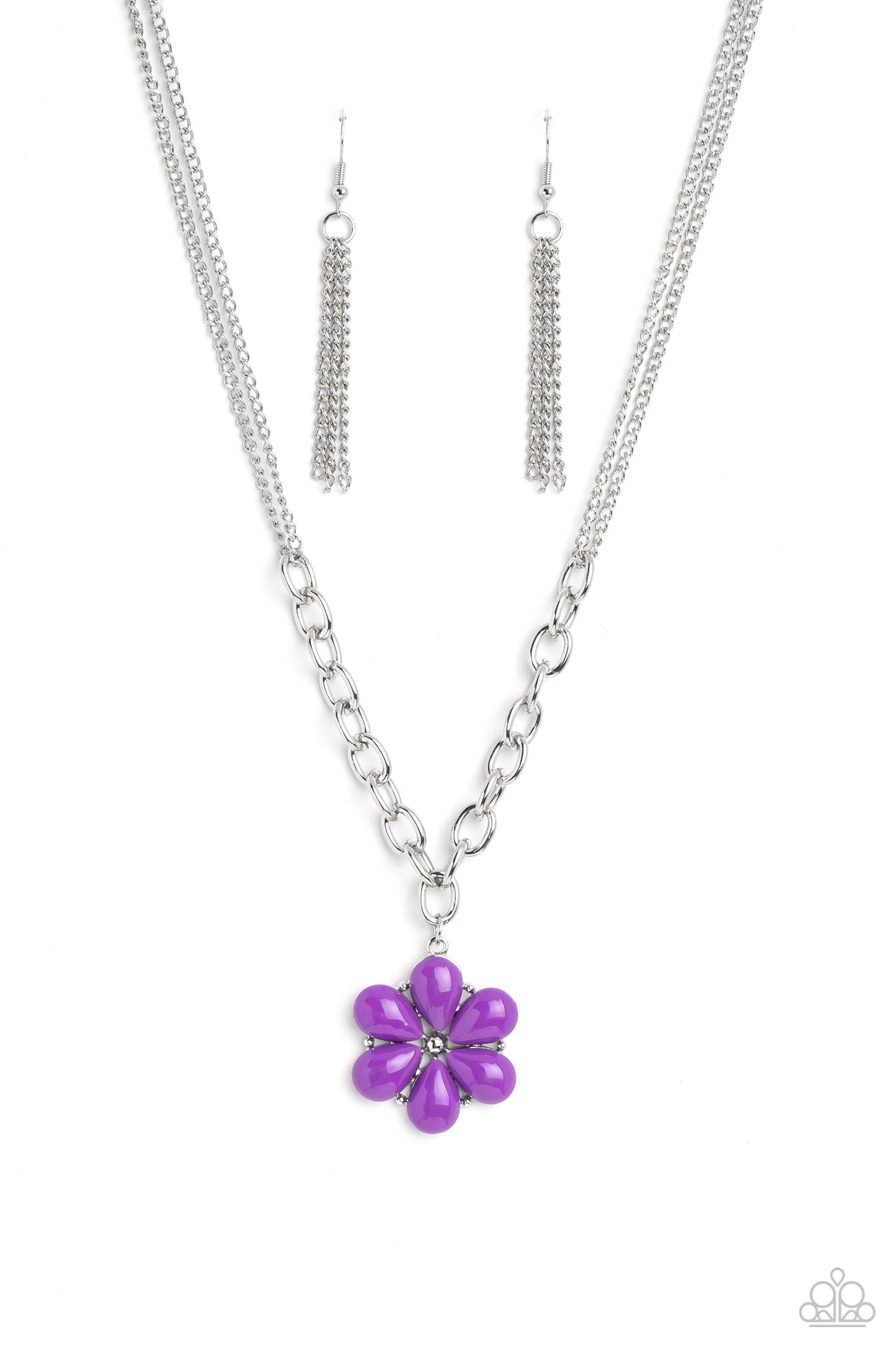 Paparazzi Accessories - Dazzling Dahlia - Purple Necklace - Bling by JessieK