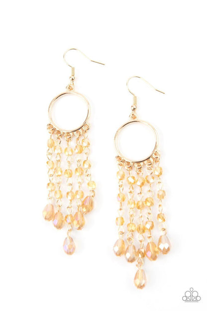 Paparazzi Accessories - Dazzling Delicious - Gold Earrings - Bling by JessieK
