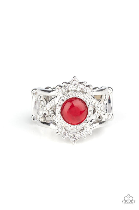 Paparazzi Accessories - Decadently Dreamy - Red Ring - Bling by JessieK