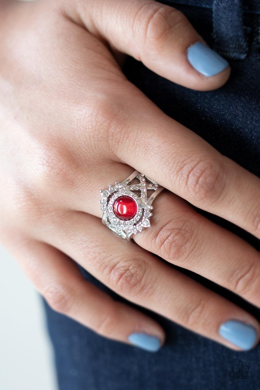 Paparazzi Accessories - Decadently Dreamy - Red Ring - Bling by JessieK