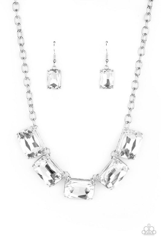 Paparazzi Accessories - Deep Freeze Diva - White Necklace - Bling by JessieK