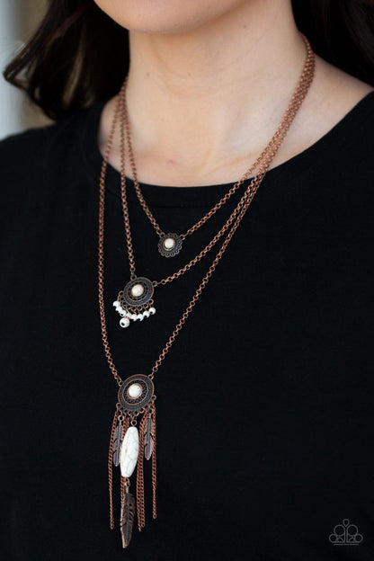 Paparazzi Accessories - Desert Daydream - Copper Necklace - Bling by JessieK