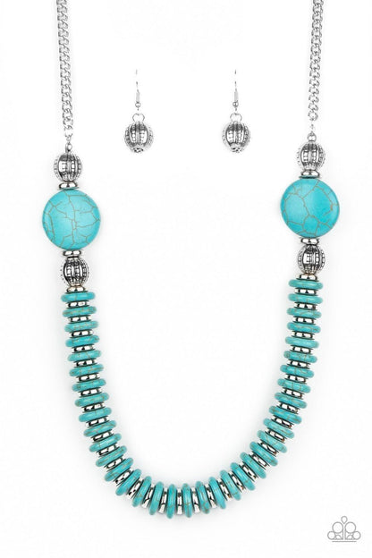 Paparazzi Accessories - Desert Revival - Blue Necklace - Bling by JessieK