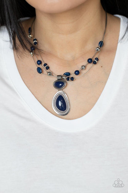 Paparazzi Accessories - Discovering New Destinations - Blue Necklace - Bling by JessieK