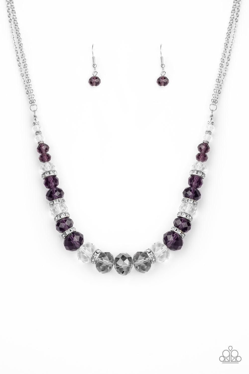 Paparazzi Accessories - Distracted By Dazzle - Purple Necklace - Bling by JessieK