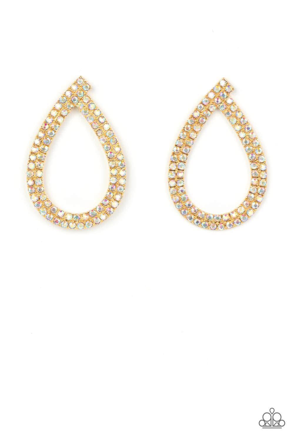 Paparazzi Accessories - Diva Dust - Gold Earrings - Bling by JessieK