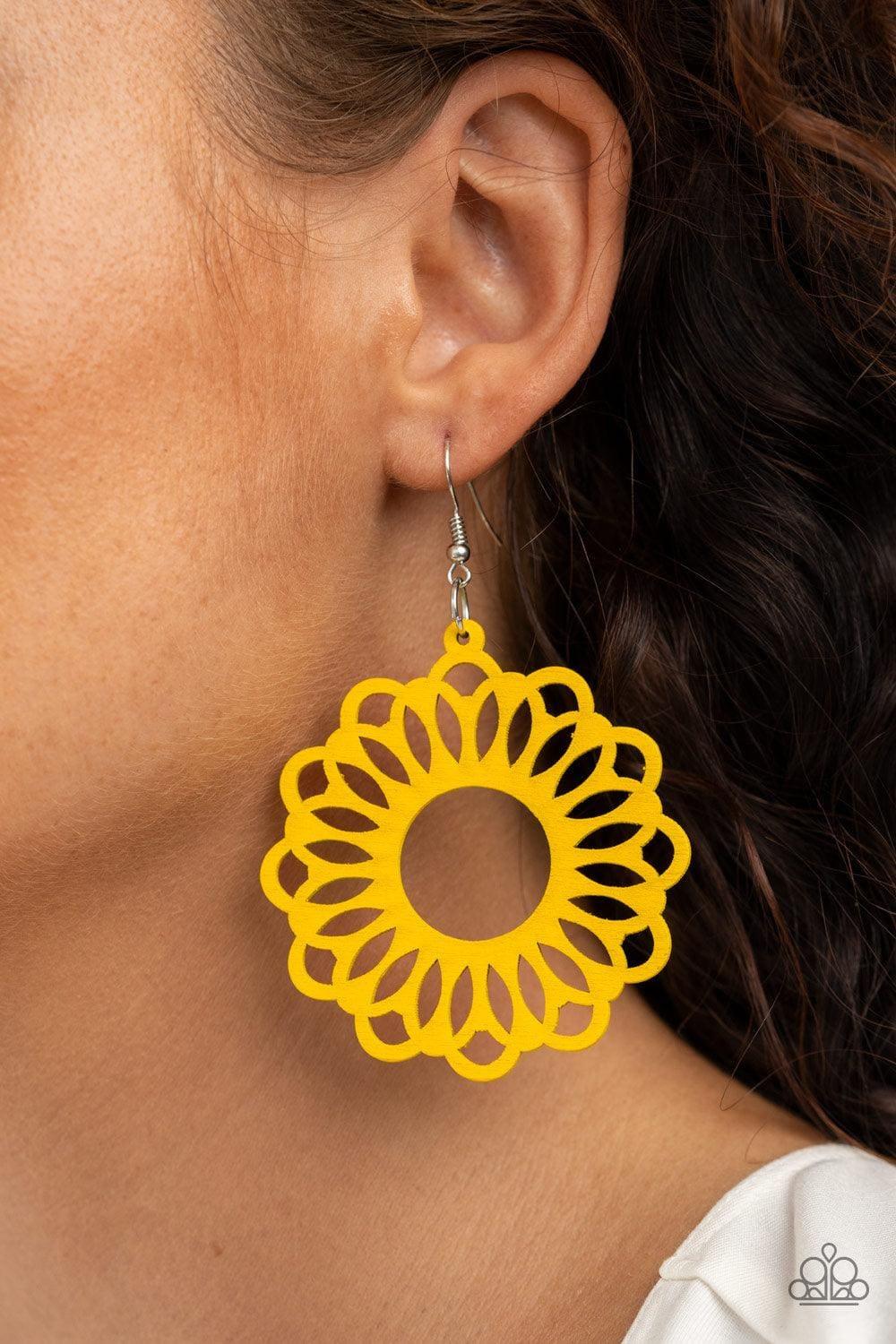 Paparazzi Accessories - Dominican Daisy - Yellow Earrings - Bling by JessieK