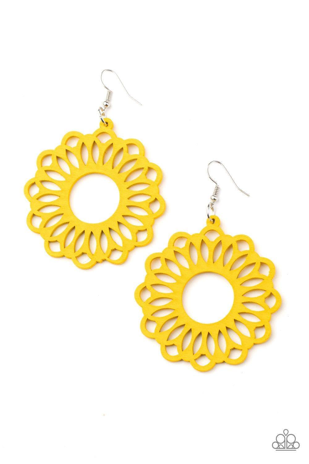 Paparazzi Accessories - Dominican Daisy - Yellow Earrings - Bling by JessieK