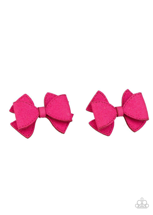 Paparazzi Accessories - Dont Bow It - Pink Hair Clip - Bling by JessieK