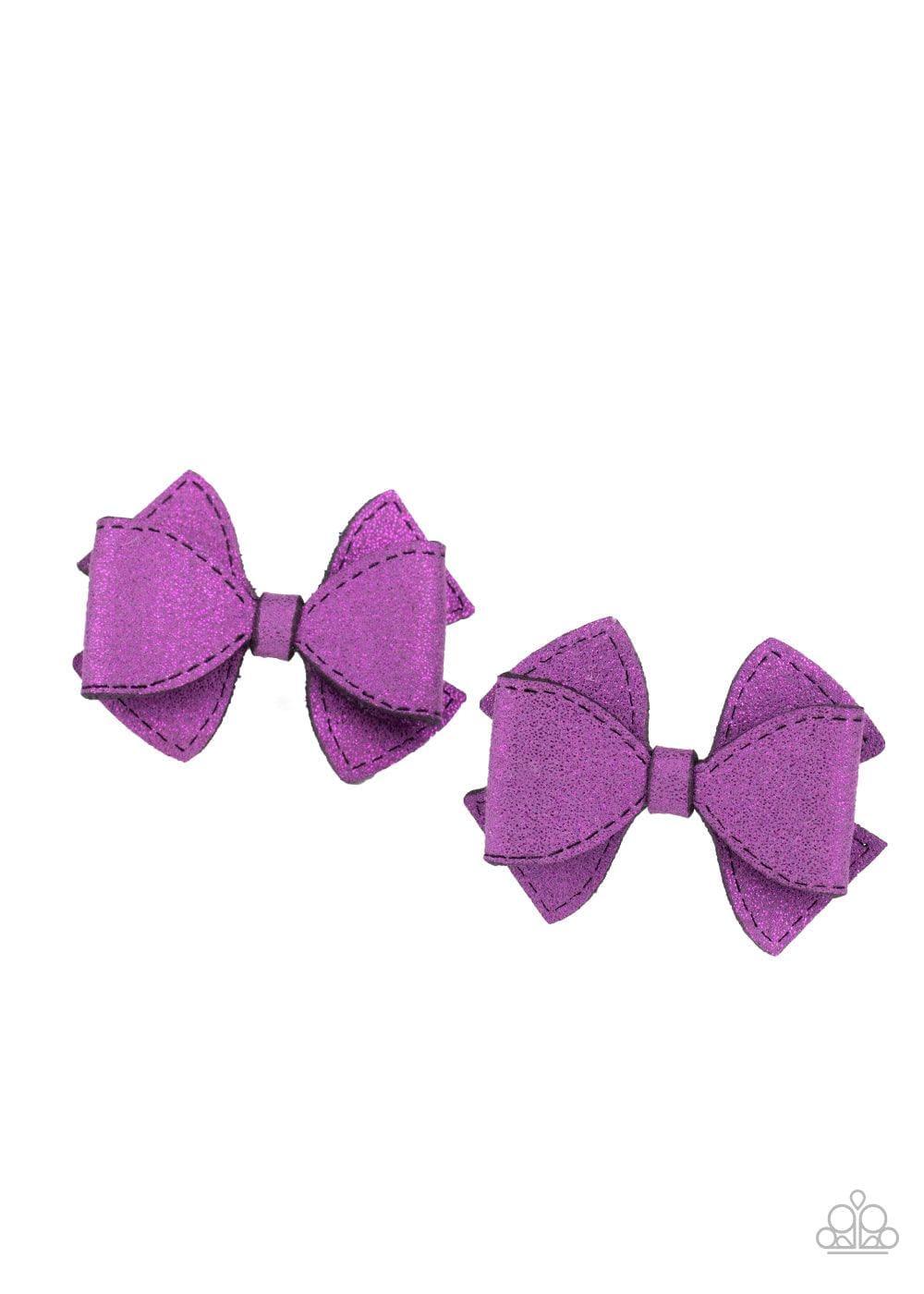 Paparazzi Accessories - Dont Bow It - Purple Hair Clip - Bling by JessieK