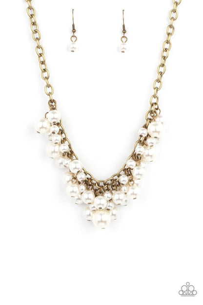 Paparazzi Accessories - Down For The Countess - Brass Necklace - Bling by JessieK