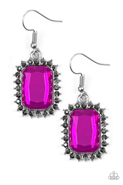 Paparazzi Accessories - Downtown Dapper - Pink Earrings - Bling by JessieK