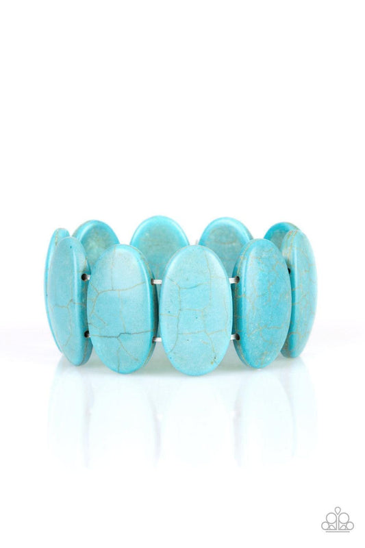 Paparazzi Accessories - Dramatically Nomadic - Blue Turquoise Bracelet - Bling by JessieK