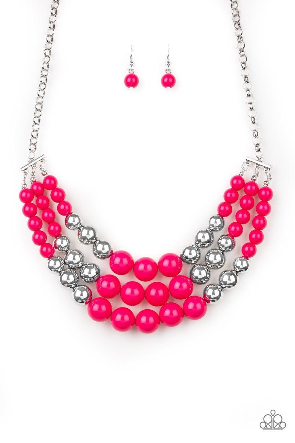 Paparazzi Accessories - Dream Pop - Pink Necklace - Bling by JessieK