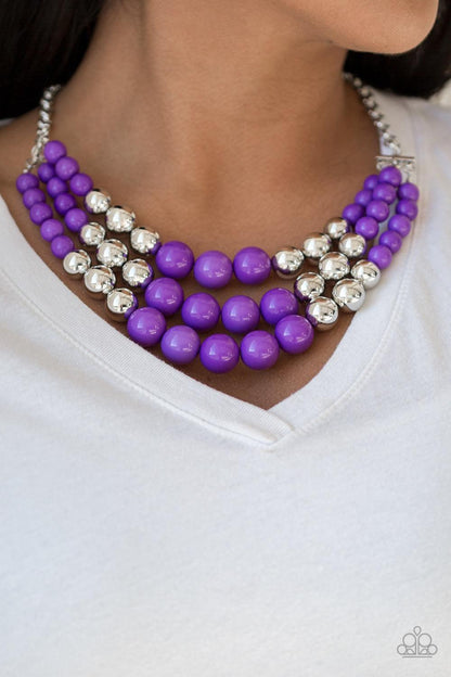 Paparazzi Accessories - Dream Pop - Purple Necklace - Bling by JessieK