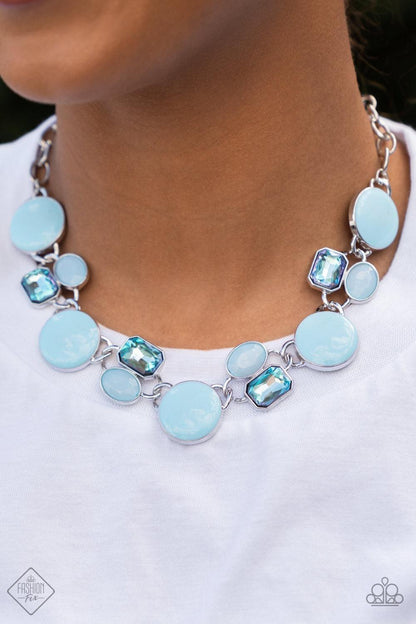 Paparazzi Accessories - Dreaming In Multicolor - Blue Necklace - Bling by JessieK