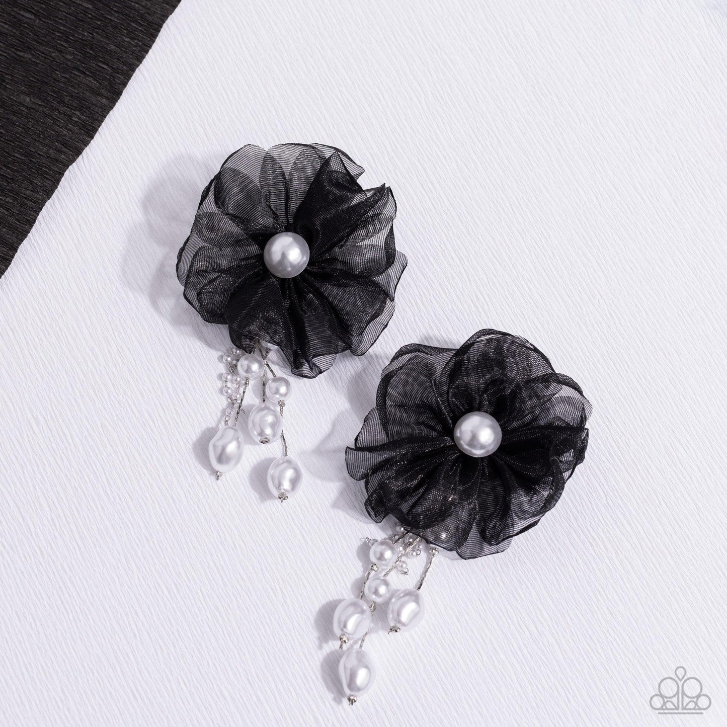 Paparazzi Accessories - Dripping In Decadence - Black Earrings - Bling by JessieK