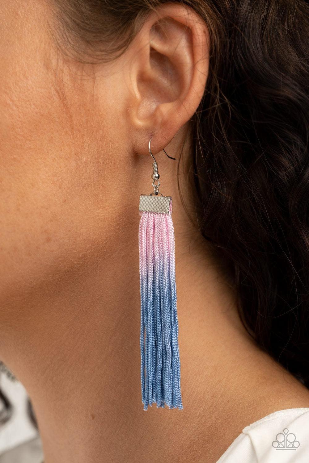 Paparazzi Accessories - Dual Immersion - Pink Earrings - Bling by JessieK