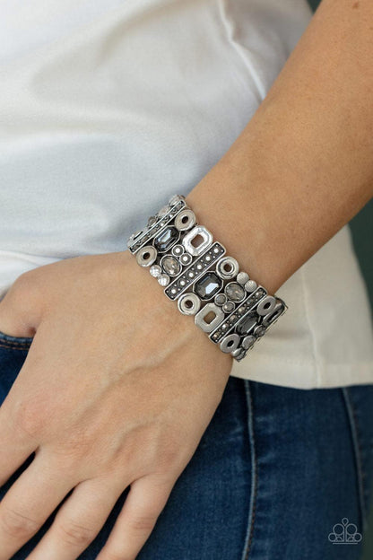 Paparazzi Accessories - Dynamically Diverse - Silver Bracelet - Bling by JessieK