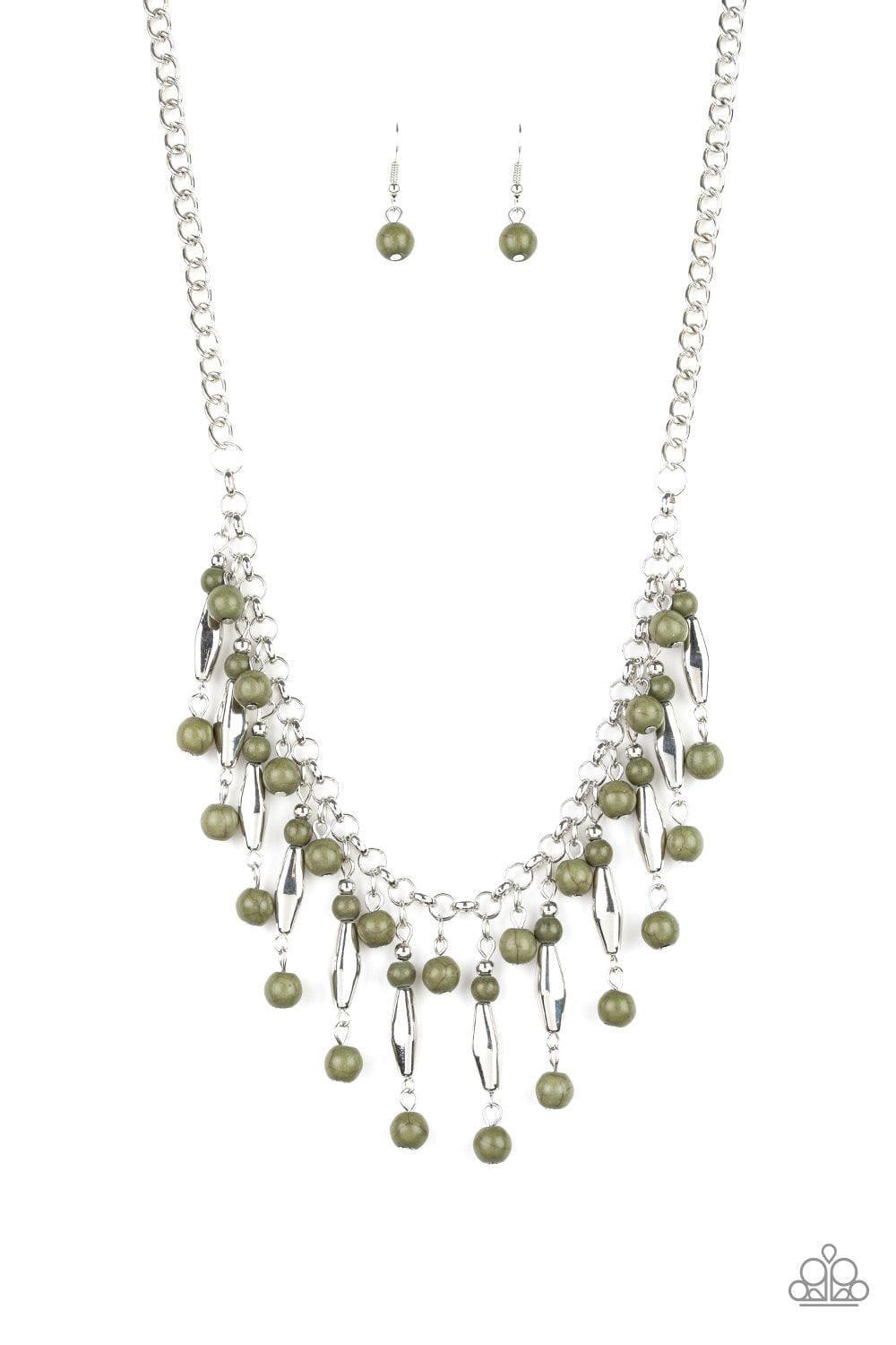 Paparazzi Accessories - Earth Conscious - Green Necklace - Bling by JessieK