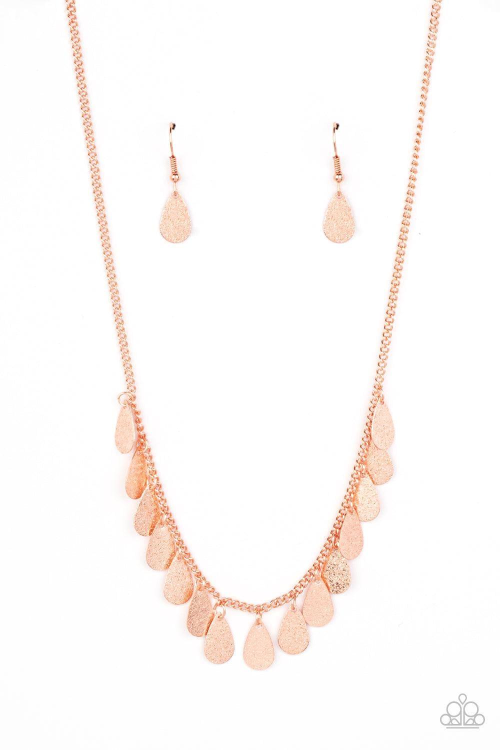 Paparazzi Accessories - Eastern Chime Zone - Copper Necklace - Bling by JessieK
