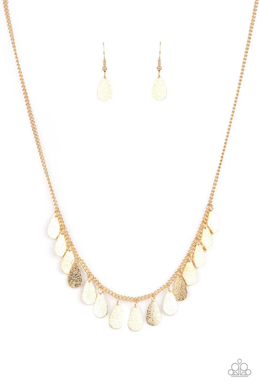 Paparazzi Accessories - Eastern Chime Zone - Gold Necklace - Bling by JessieK