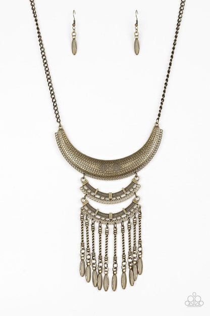 Paparazzi Accessories - Eastern Empress - Brass Necklace - Bling by JessieK