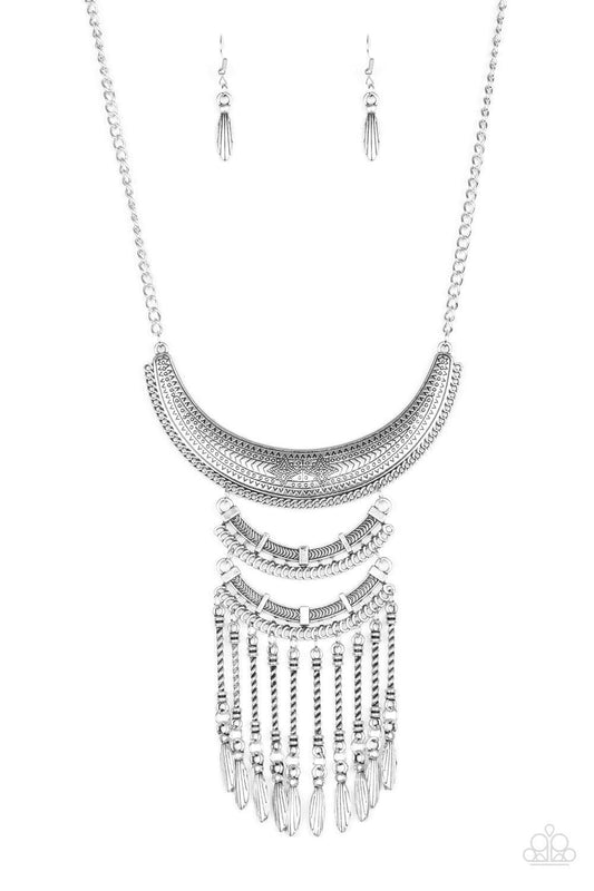 Paparazzi Accessories - Eastern Empress - Silver Necklace - Bling by JessieK