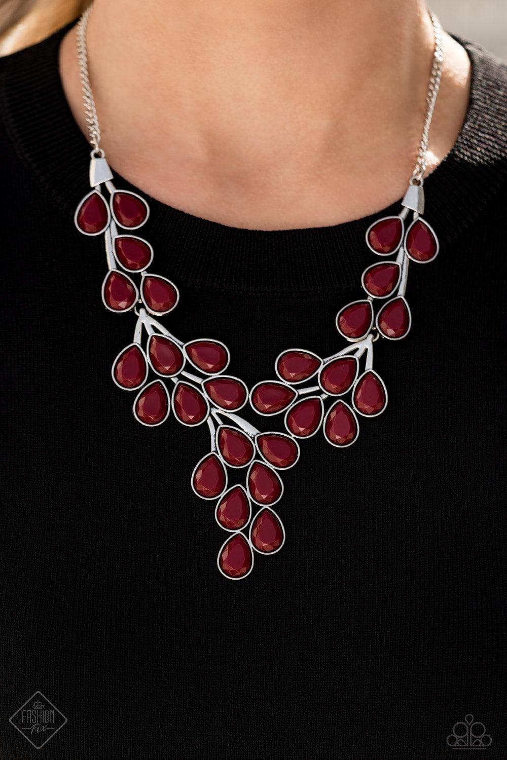 Paparazzi Accessories - Eden Deity - Red Necklace - Bling by JessieK