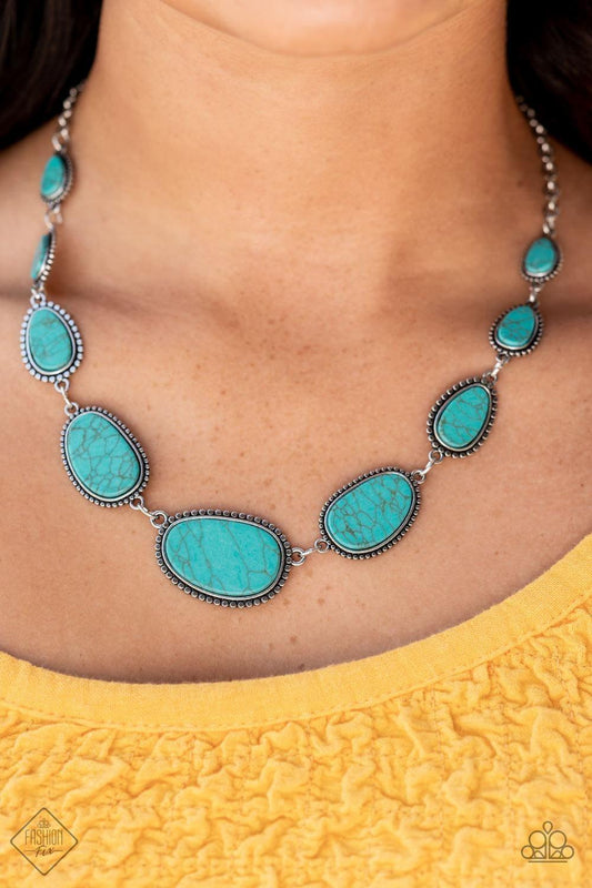 Paparazzi Accessories - Elemental Eden - Blue Necklace - Bling by JessieK