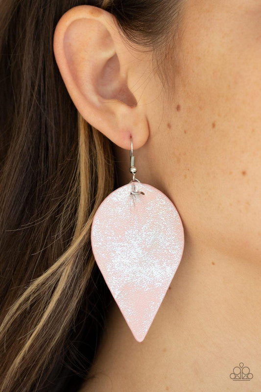 Paparazzi Accessories - Enchanted Shimmer - Pink Earrings - Bling by JessieK