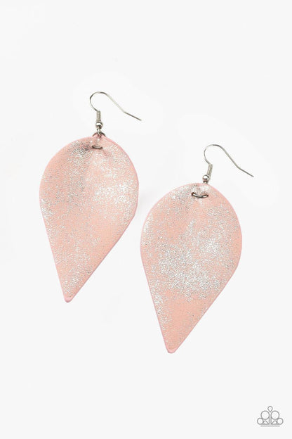 Paparazzi Accessories - Enchanted Shimmer - Pink Earrings - Bling by JessieK