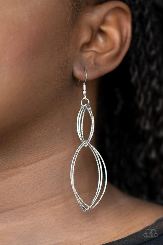 Paparazzi Accessories - Endless Echo - Silver Earrings - Bling by JessieK